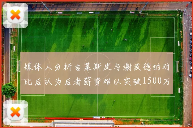 媒体人分析吉莱斯皮与谢泼德的对比后认为后者薪资难以突破1500万